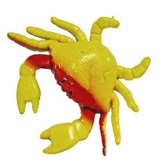 Игрушка-антистресс резиновая "Краб" (желтый)