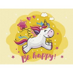 Картина за номерами Щасливий єдиноріг, 30х40 см купить в Украине