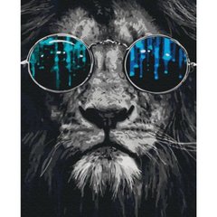 Картина за номерами "Лев в окулярах" ★★★ купити в Україні