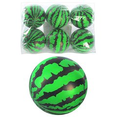 Мяч детский фомовый-4" MS 0239 (120шт) 4 дюйма, арбуз, 6шт в кульке, 27-19-10см купить в Украине