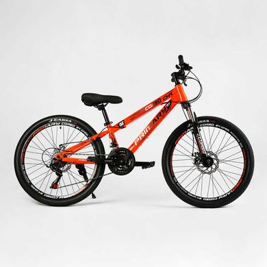 Велосипед Спортивний Corso «Primary» 24" дюймів PRM-24899 (1) рама сталева 11``, обладнання Saiguan 21 швидкість, зібран на 75% купити в Україні