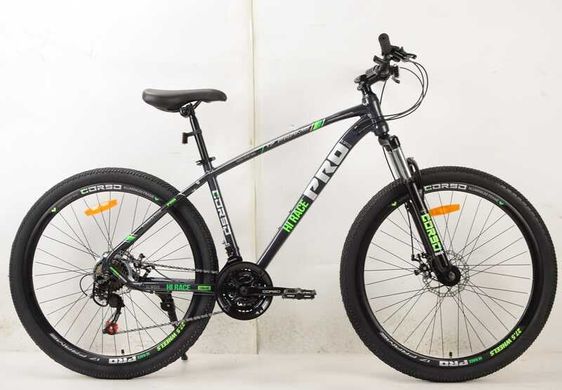 Велосипед Спортивний CORSO «HI RACE PRO» 27,5" дюймів HR-27402 (1) рама алюмінієва 17``, обладнання Shimano 21 швидкість, зібран на 75% купити в Україні