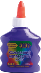 Клей фіолетовий непрозорий на PVA-основі, 88 мл купить в Украине