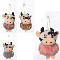 Мягкая игрушка MP 2157 (240шт) корова 9см, брелок 14см, 4цвета, в кульке, 9-8-5см купить в Украине