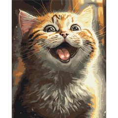 Картина за номерами "Натхненний котик" купити в Україні