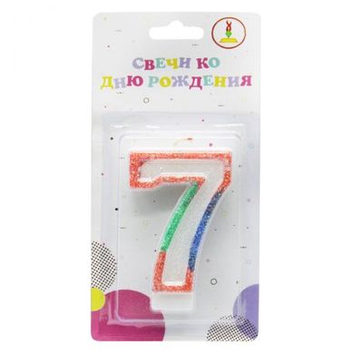 Свічка декоративна "Цифра 7" купити в Україні
