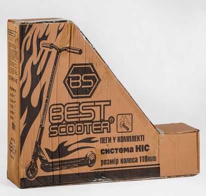 Самокат трюковый 74609 Best Scooter HIC-система, ПЕГИ, алюм. диск и дека (6900066351976)