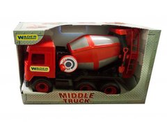 Авто "Middle truck" бетонозмішувач (червоний) в коробці купить в Украине