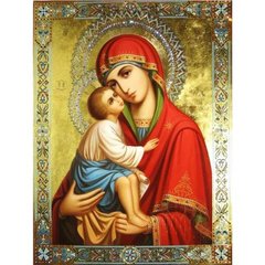 Алмазна мозаїка без підрамника "Донська ікона Божої Матері", 40х50 купити в Україні