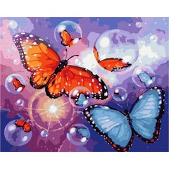 Картина за номерами: Метелики з бульбашками купити в Україні