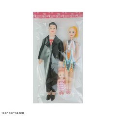 Лялька типу "Барбі" 11051 (400 шт/2)сім'я з дитиною, в пакеті 19*3*34 см купити в Україні