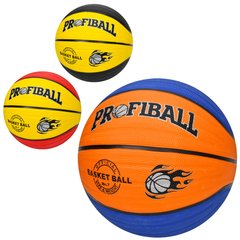 М'яч баскетбольний EV 3402 (30шт) розмір7, гума, 12 панелей, 600г, 3кольори, в пакеті купить в Украине