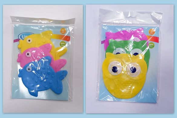 Набір іграшок для ванної "Рибки" Lindo LN-8663 (6966668686632) Микс купити в Україні