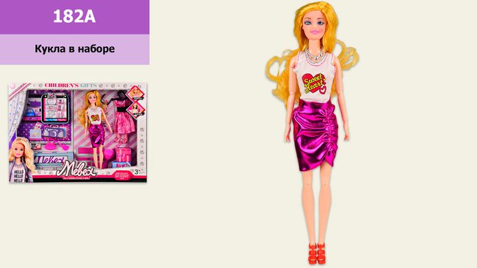 Кукла типа Барби 182A 36шт2 платья,аксессуары,в кор. купить в Украине
