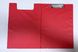 Кліпборд ПВХ 0321, планшет книжка А4/А3 із затискачем, бумвеніл, в пакеті (8058778152454) Красный
