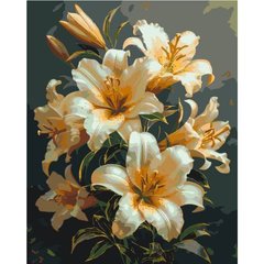Картина по номерам Яркие лилии с красками металлик 50*60 см Оригами LW 3303-big exclusive купить в Украине