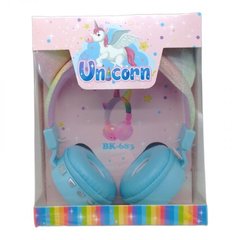 Навушники бездротові "Unicorn" (блакитні) купити в Україні