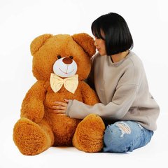 гр М`яка іграшка "Ведмедик" колір світло-коричневий В62811 висота 1,3 м (1) в пакеті купити в Україні