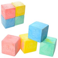 Мел Кубики MK 1165 4шт 3,5см, цветной, в кульке, 7-7-3,5см (6903165878016) купить в Украине