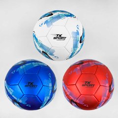Мяч футбольный C 44769 (60) "TK Sport", 3 вида, МАТОВЫЙ, вес 330-350 грамм, материал PU, баллон резиновый купить в Украине