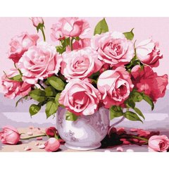 Набір для розпису по номерах. "Рожеві троянди" 40х50см купить в Украине