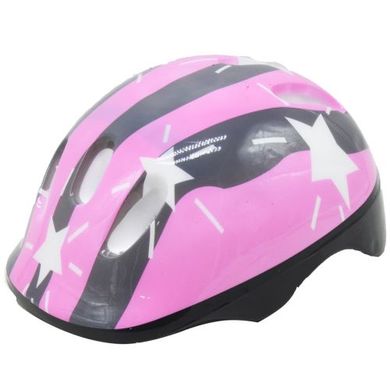 Дитячий захисний шолом для спорту, рожевий з зірочками купити в Україні