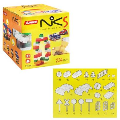 Пластиковий конструктор "NIK-5", 224 деталі купити в Україні